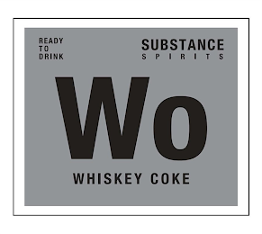 WO WHISKEY COKE READY TO DRINK SUBSTANCE SPIRITS