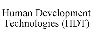 HUMAN DEVELOPMENT TECHNOLOGIES (HDT)