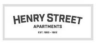 HENRY STREET APARTMENTS EST. 1900 - 1922