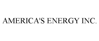 AMERICA'S ENERGY INC.
