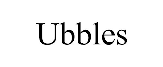 UBBLES