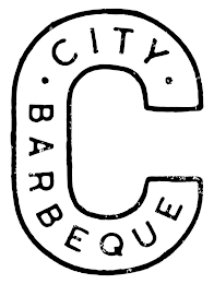 THE LETTER "C" AND THE WORDS "CITY BARBEQUE".