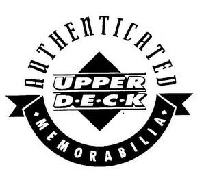 AUTHENTICATED UPPER D·E·C·K· ·MEMORABILIA·