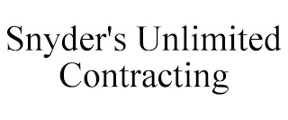 SNYDER'S UNLIMITED CONTRACTING