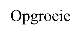 OPGROEIE
