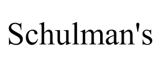 SCHULMAN'S