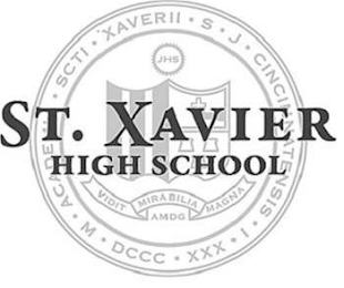 · SCTI · XAVERII ·S · J · CINCINNATENSIS · M · DCCC · XXX · I · ACADEMIA ST. XAVIER HIGH SCHOOL JHS VIDIT MIRABILIA MAGNA AMDG