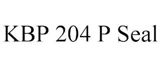 KBP 204 P SEAL