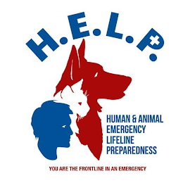 H.E.L.P. HUMAN & ANIMAL EMERGENCY LIFELINE PREPAREDNESS YOU ARE THE FRONTLINE IN AN EMERGENCY