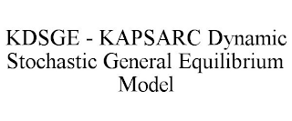 KDSGE - KAPSARC DYNAMIC STOCHASTIC GENERAL EQUILIBRIUM MODEL