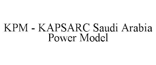 KPM - KAPSARC SAUDI ARABIA POWER MODEL