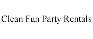 CLEAN FUN PARTY RENTALS