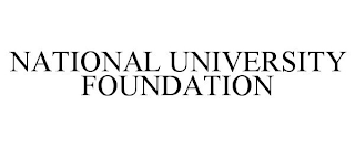 NATIONAL UNIVERSITY FOUNDATION