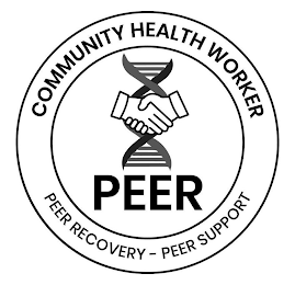 COMMUNITY HEALTH WORKER PEER PEER RECOVERY - PEER SUPPORT