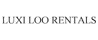 LUXI LOO RENTALS