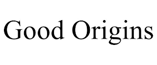 GOOD ORIGINS