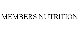 MEMBERS NUTRITION