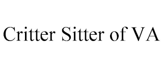 CRITTER SITTER OF VA