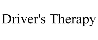 DRIVER'S THERAPY