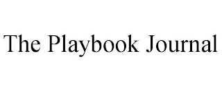 THE PLAYBOOK JOURNAL