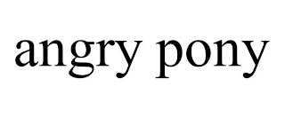 ANGRY PONY
