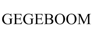 GEGEBOOM