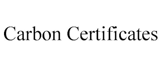 CARBON CERTIFICATES