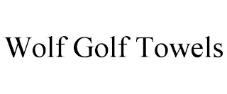 WOLF GOLF TOWELS