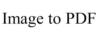 IMAGE TO PDF