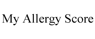 MY ALLERGY SCORE