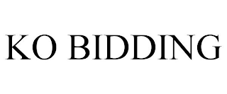 KO BIDDING