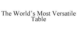 THE WORLD'S MOST VERSATILE TABLE