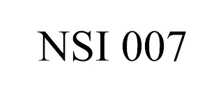 NSI 007