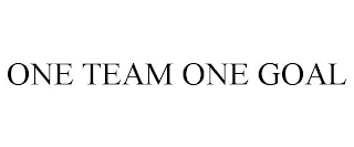 ONE TEAM ONE GOAL