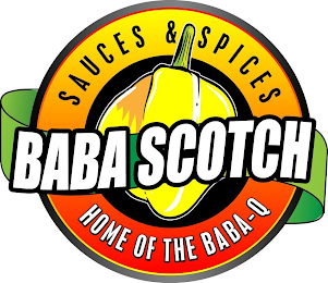BABA SCOTCH SAUCES & SPICES HOME OF THE BABA-Q