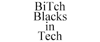 BITCH BLACKS IN TECH