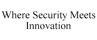 WHERE SECURITY MEETS INNOVATION