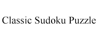 CLASSIC SUDOKU PUZZLE