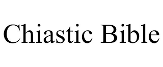 CHIASTIC BIBLE