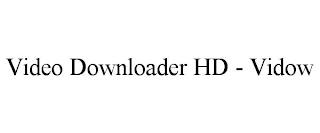 VIDEO DOWNLOADER HD - VIDOW