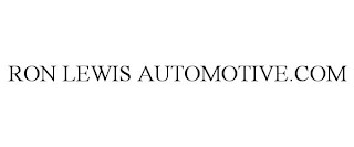 RON LEWIS AUTOMOTIVE.COM