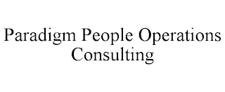 PARADIGM PEOPLE OPERATIONS CONSULTING