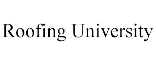 ROOFING UNIVERSITY