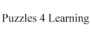 PUZZLES 4 LEARNING