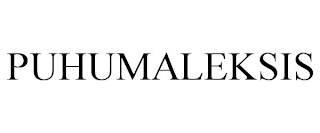 PUHUMALEKSIS