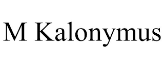 M KALONYMUS