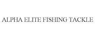 ALPHA ELITE FISHING TACKLE