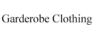 GARDEROBE CLOTHING trademark