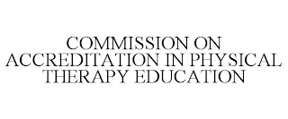 COMMISSION ON ACCREDITATION IN PHYSICAL THERAPY EDUCATION trademark