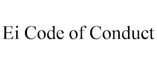 EI CODE OF CONDUCT